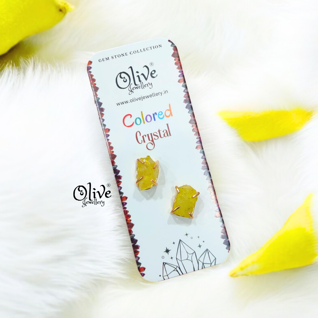 Colored Crystal - Claw Fitting - Rough Shape