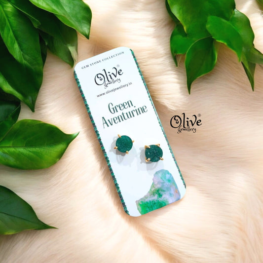 Gem Stone Studs - Claw Fitting - Round Shape - Small Size