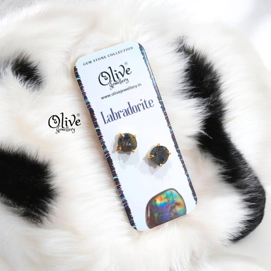 Gem Stone Studs - Claw Fitting - Round Shape - Small Size