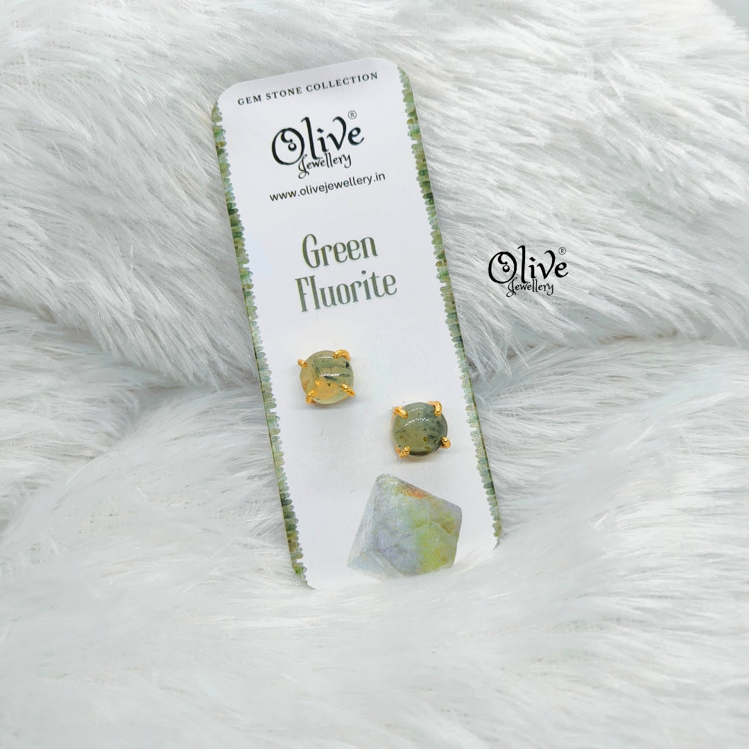 Gem Stone Studs-Claw Fitting-Full Finished-Round Shape-Small Size