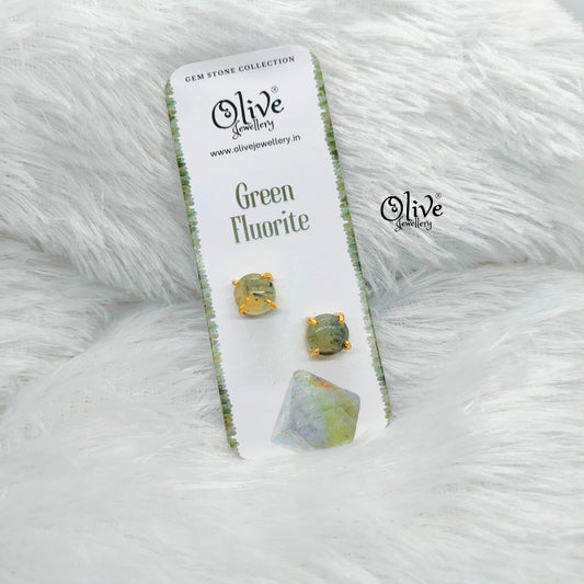 Gem Stone Studs-Claw Fitting-Full Finished-Round Shape-Small Size