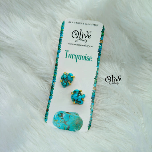 Gem Stone Studs - Claw Fitting - Rough Shape