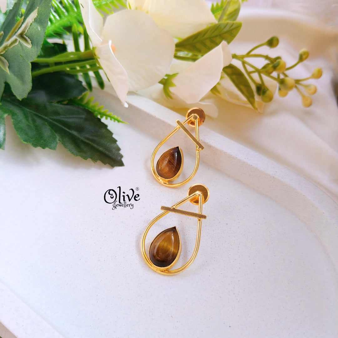 Natural Stone Earrings -185