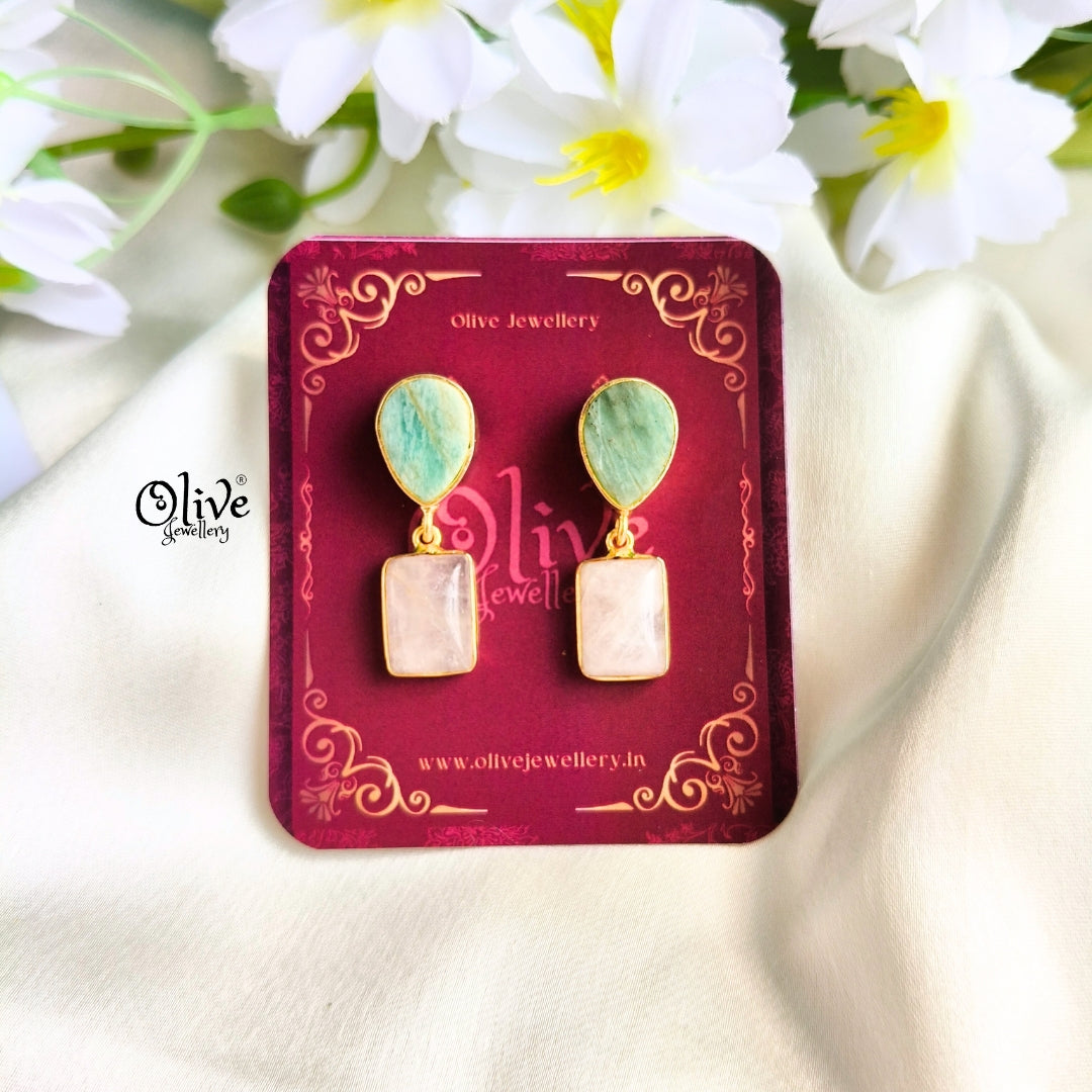 Natural Stone Earrings-264