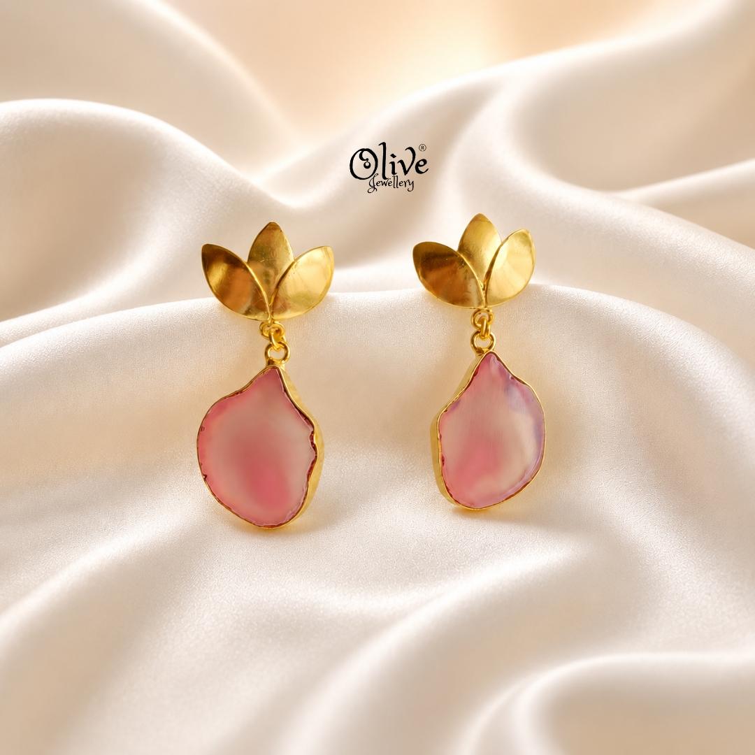 Natural Stone Earrings-299