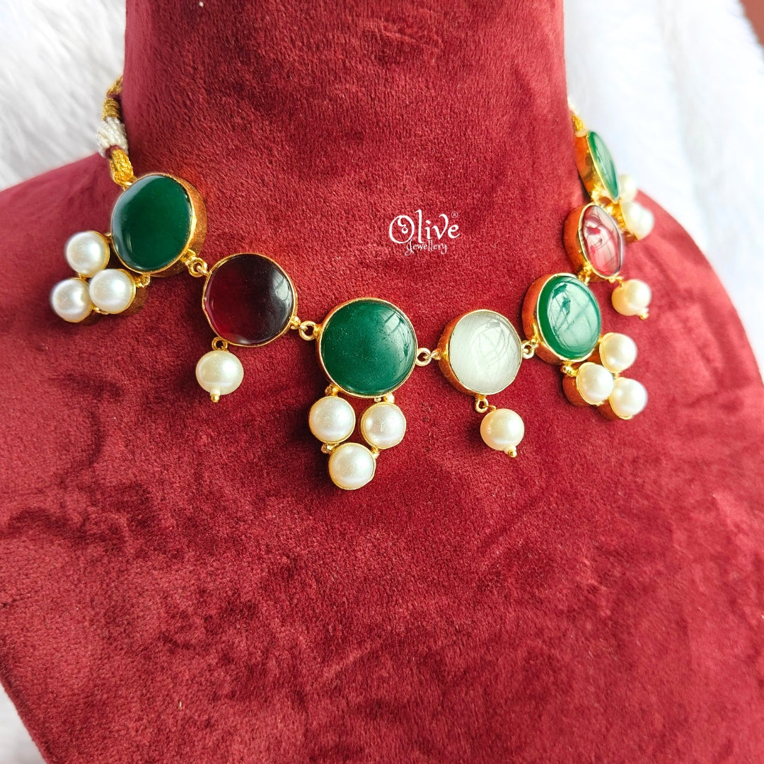 Natural Stone Neckset - 55