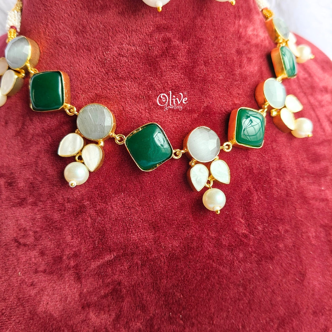 Natural Stone Neckset - 58