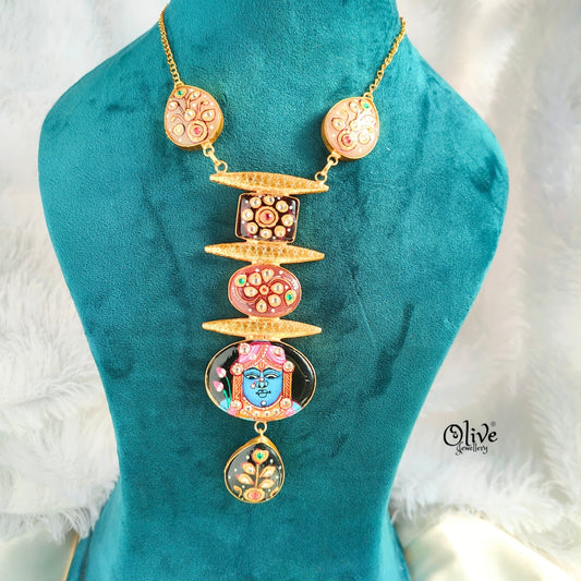 Tanjore Monalisa Pendent