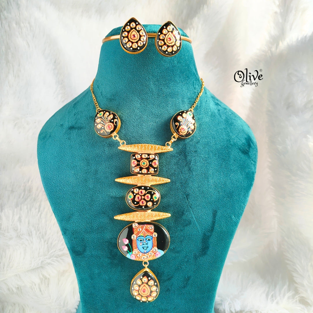 Tanjore Monalisa Pendent