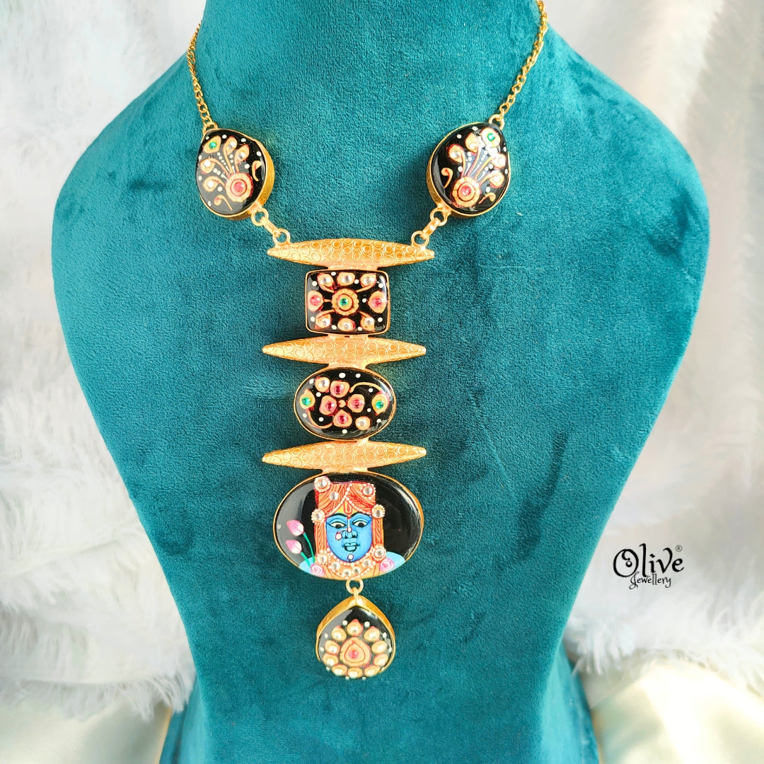Tanjore Monalisa Pendent