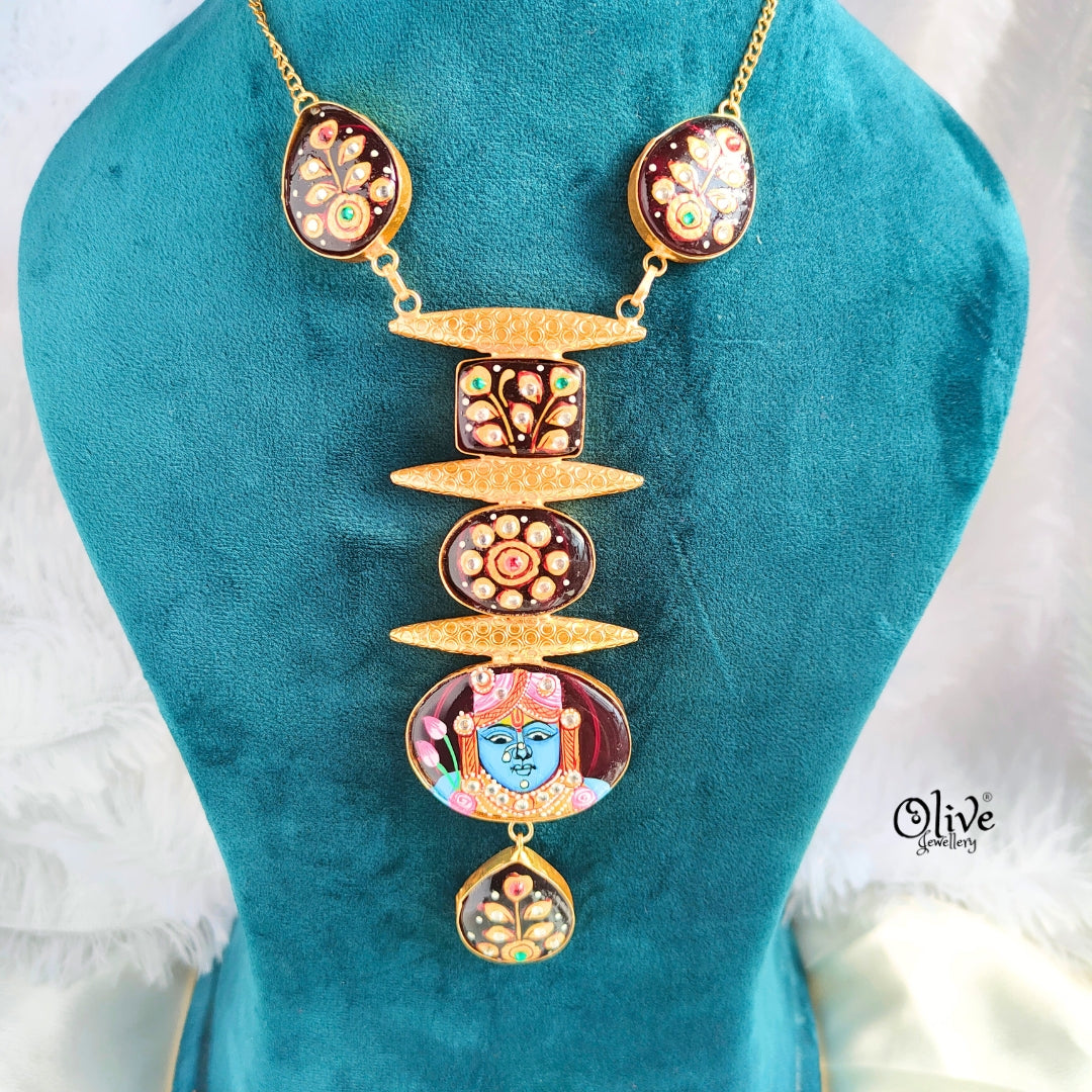 Tanjore Monalisa Pendent
