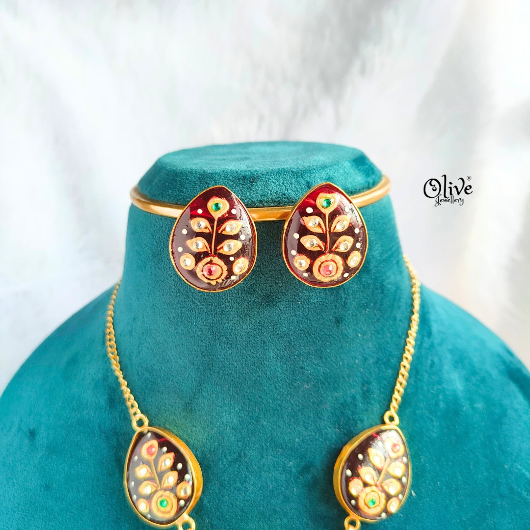 Tanjore Monalisa Pendent