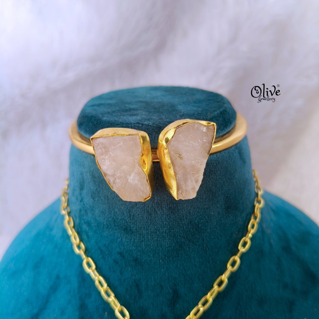Natural Stone Tanjor Pendent