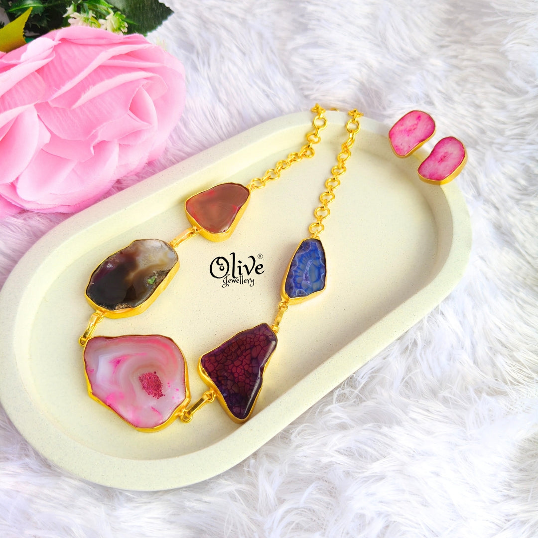 Natural Stone Choker- 205