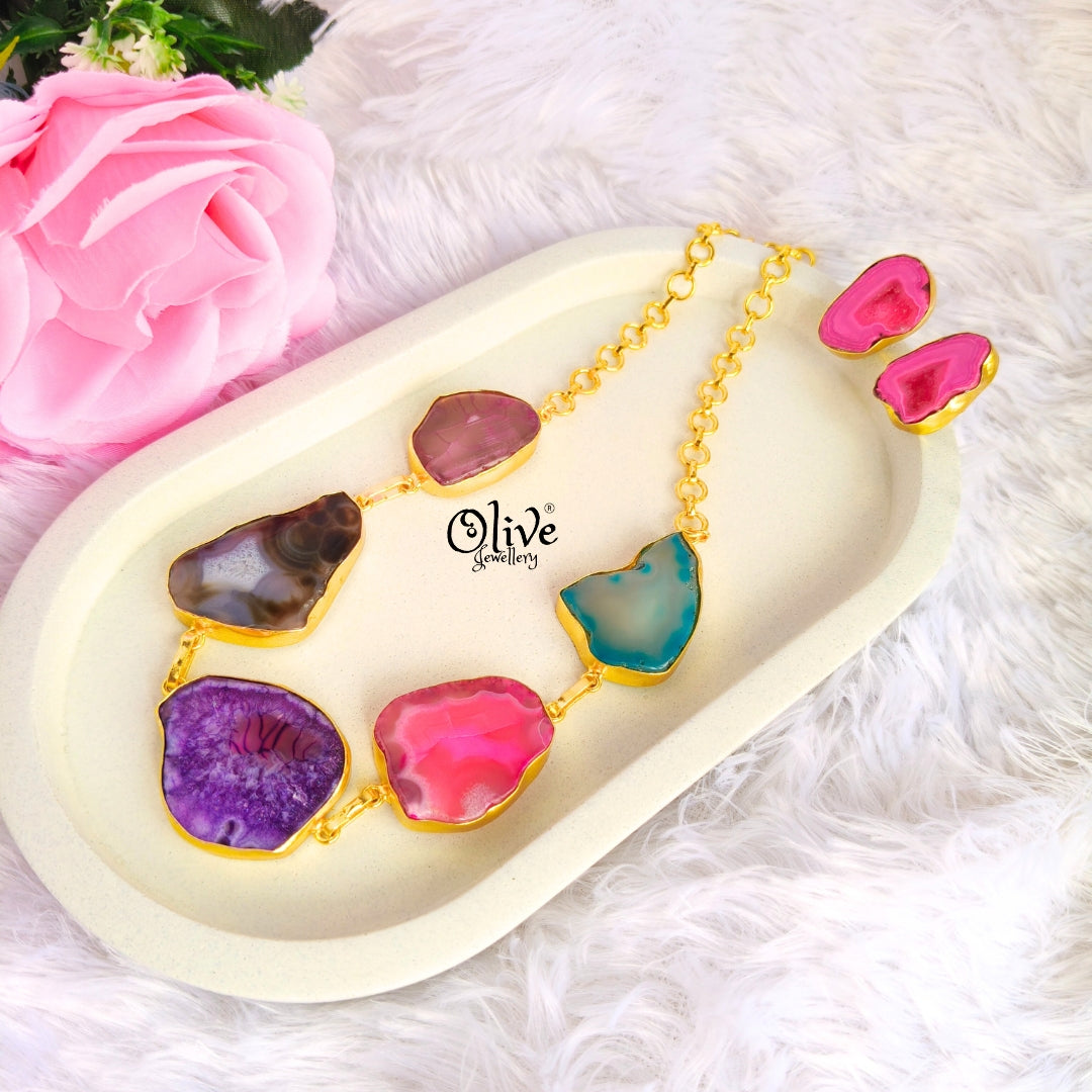 Natural Stone Choker- 205