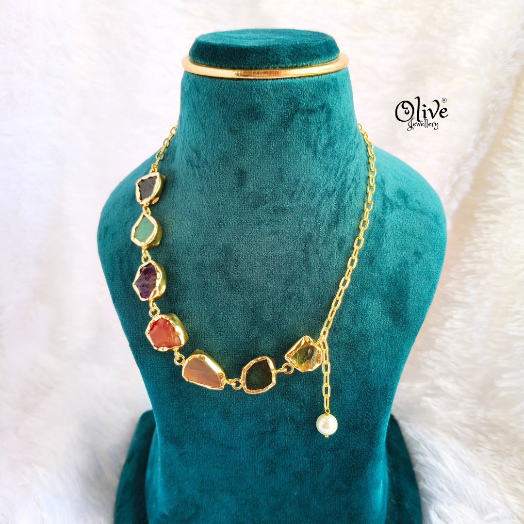 Natural Stone Necklace - 226