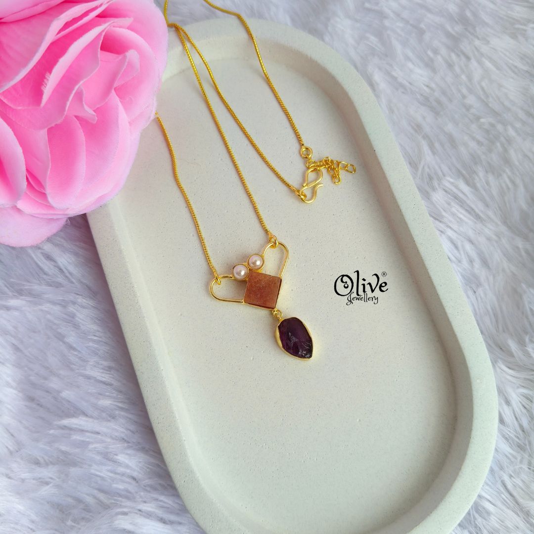 Natural Stone Pendent - 227
