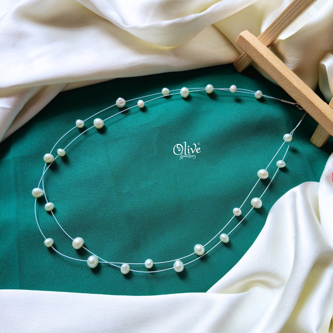 Fresh water Pearl Neck Chain - 395