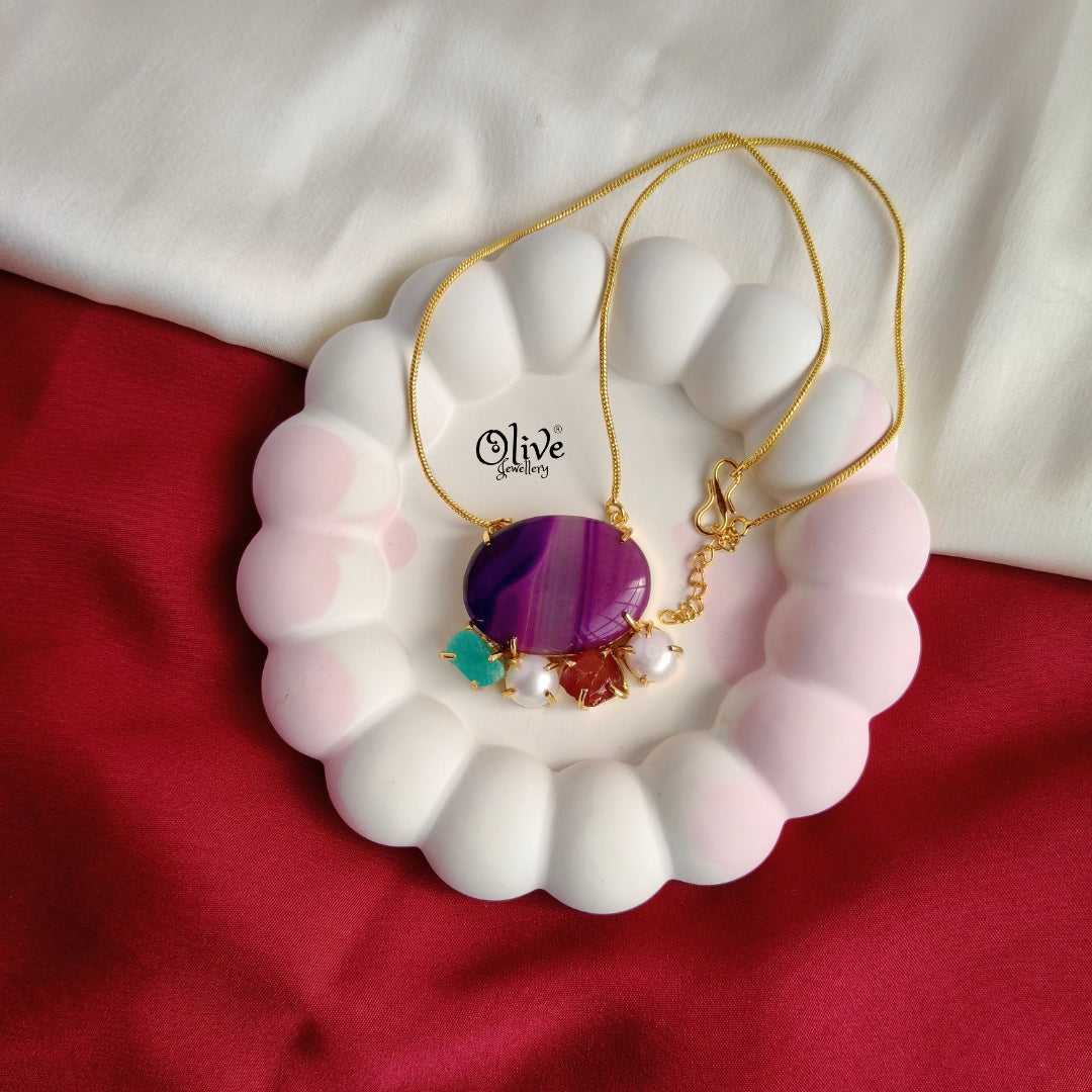 Natural Stone Pendant - 436