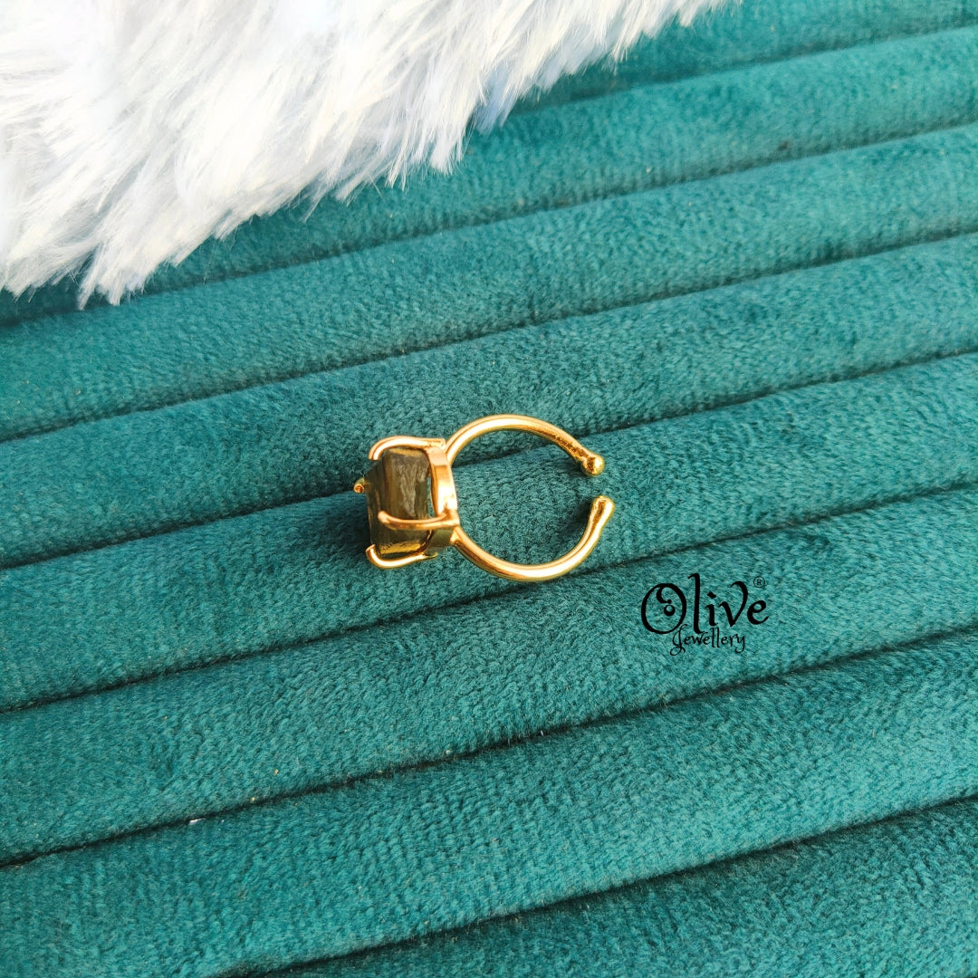 Natural Stone Finger Rings - Claw Fitting - Rough Shape - Single Stone