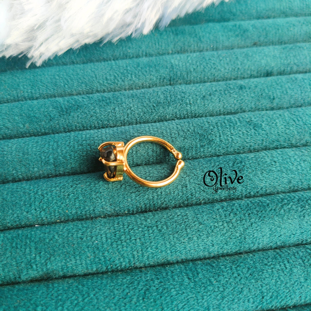 Natural Stone Finger Rings - Claw Fitting - Rough Shape - Single Stone