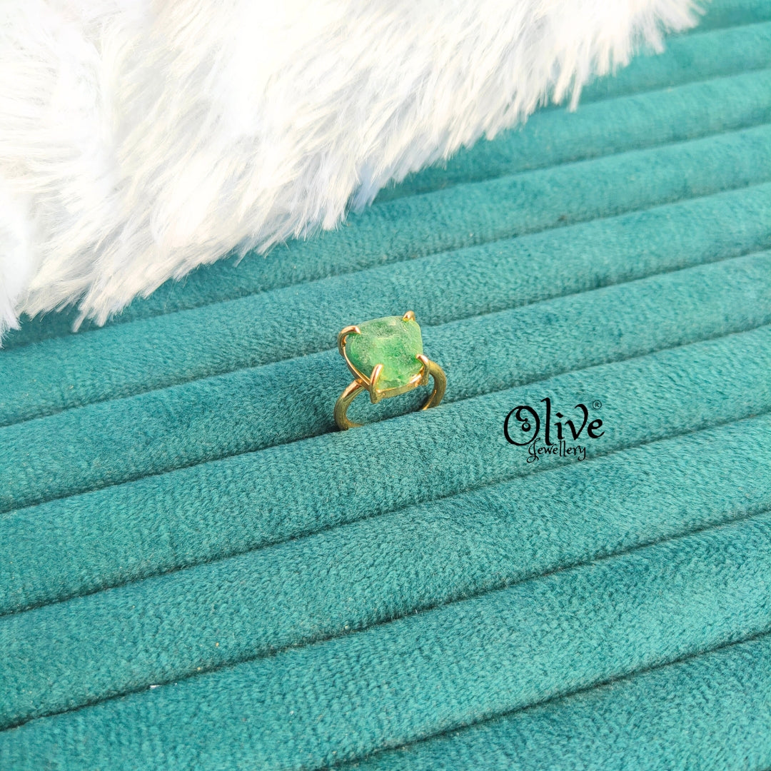 Natural Stone Finger Rings - Claw Fitting - Rough Shape - Single Stone