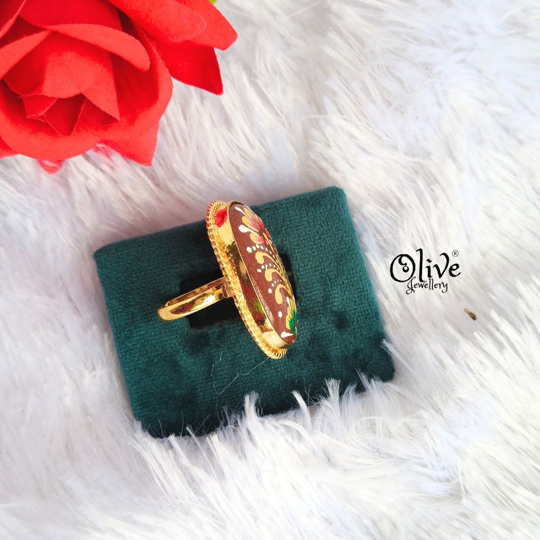 Natural Stone Tanjor Finger Rings - 81