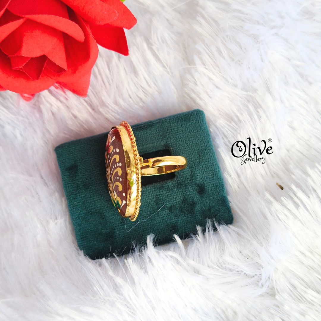 Natural Stone Tanjor Finger Rings - 81