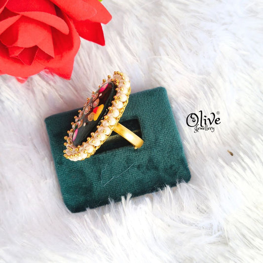 Natural Stone Tanjor Finger Rings - 84