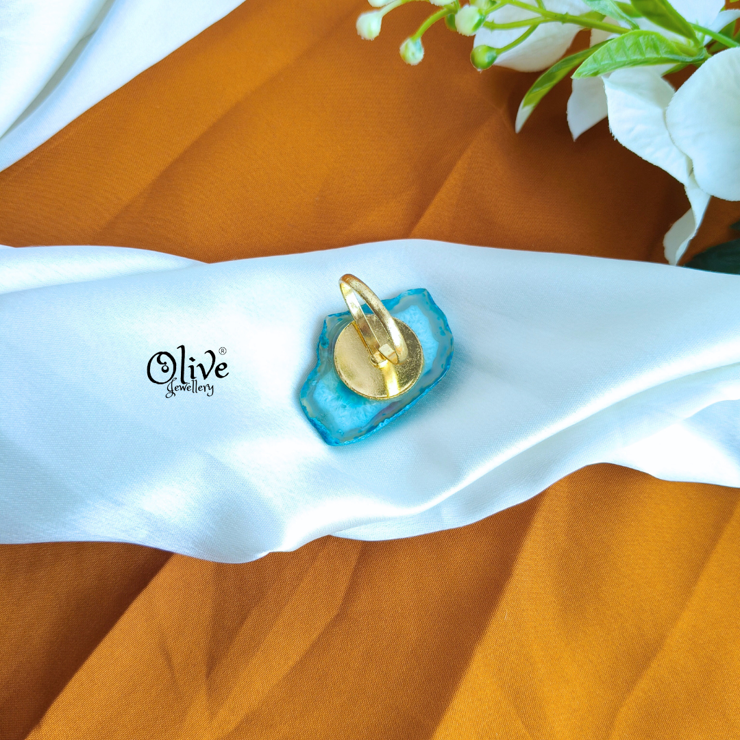 Natural Stone Tanjor Finger Rings - 87