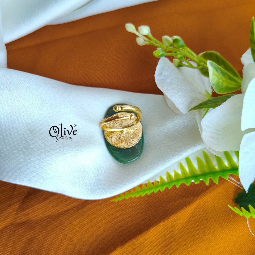 Natural Stone Tanjor Finger Rings - 90