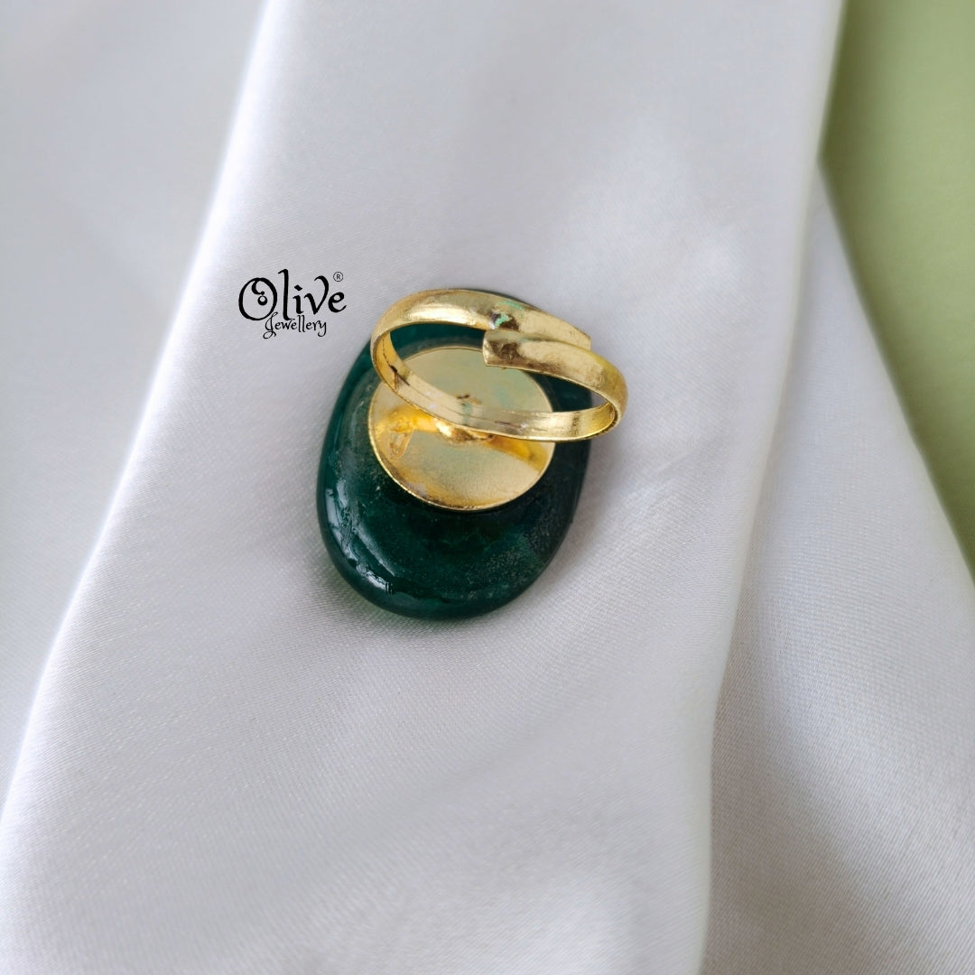 Natural Stone Tanjor Finger Rings -116