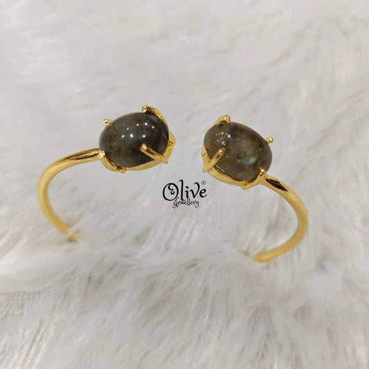 Natural Stones Kada - Claw Fitting - Finished Shape