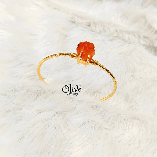 Natural Stones Kada - Claw Fitting - Rough Shape