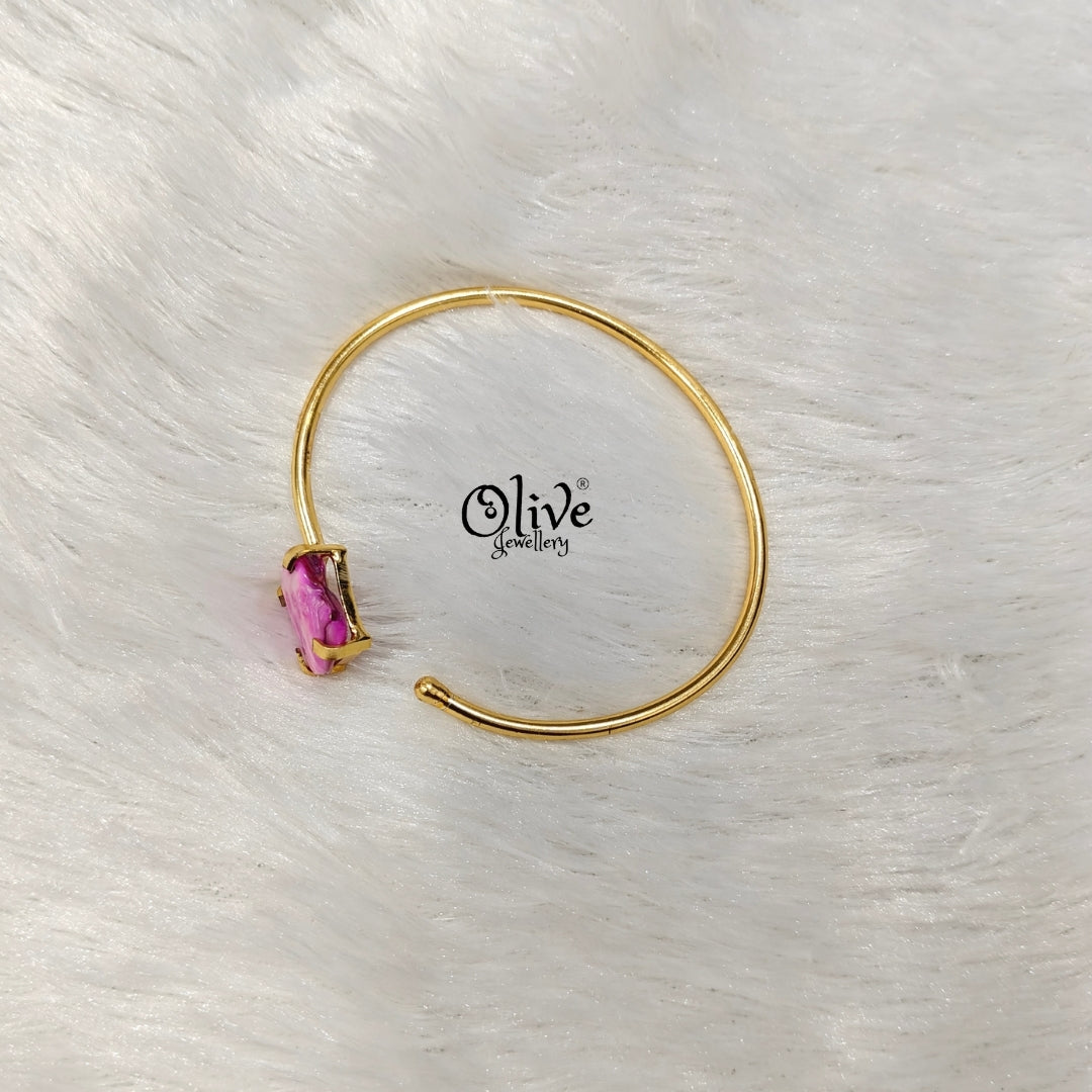 Natural Stones Kada - Claw Fitting - MOP