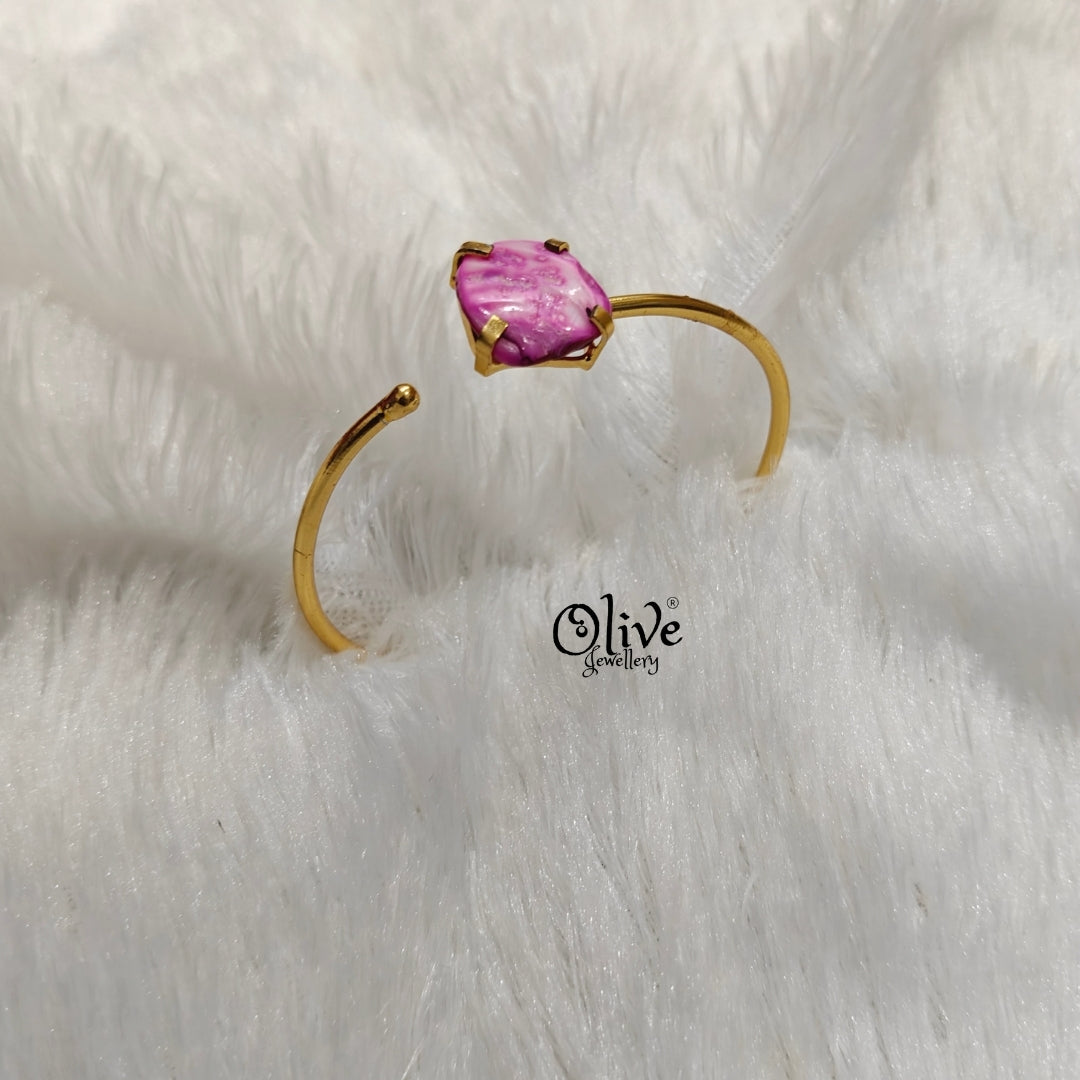 Natural Stones Kada - Claw Fitting - MOP