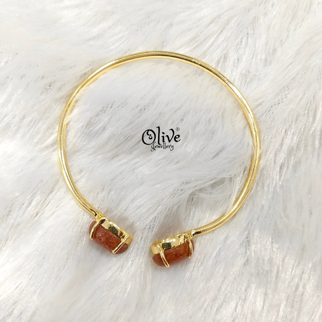 Natural Stones Kada - Claw Fitting - Finished Shape