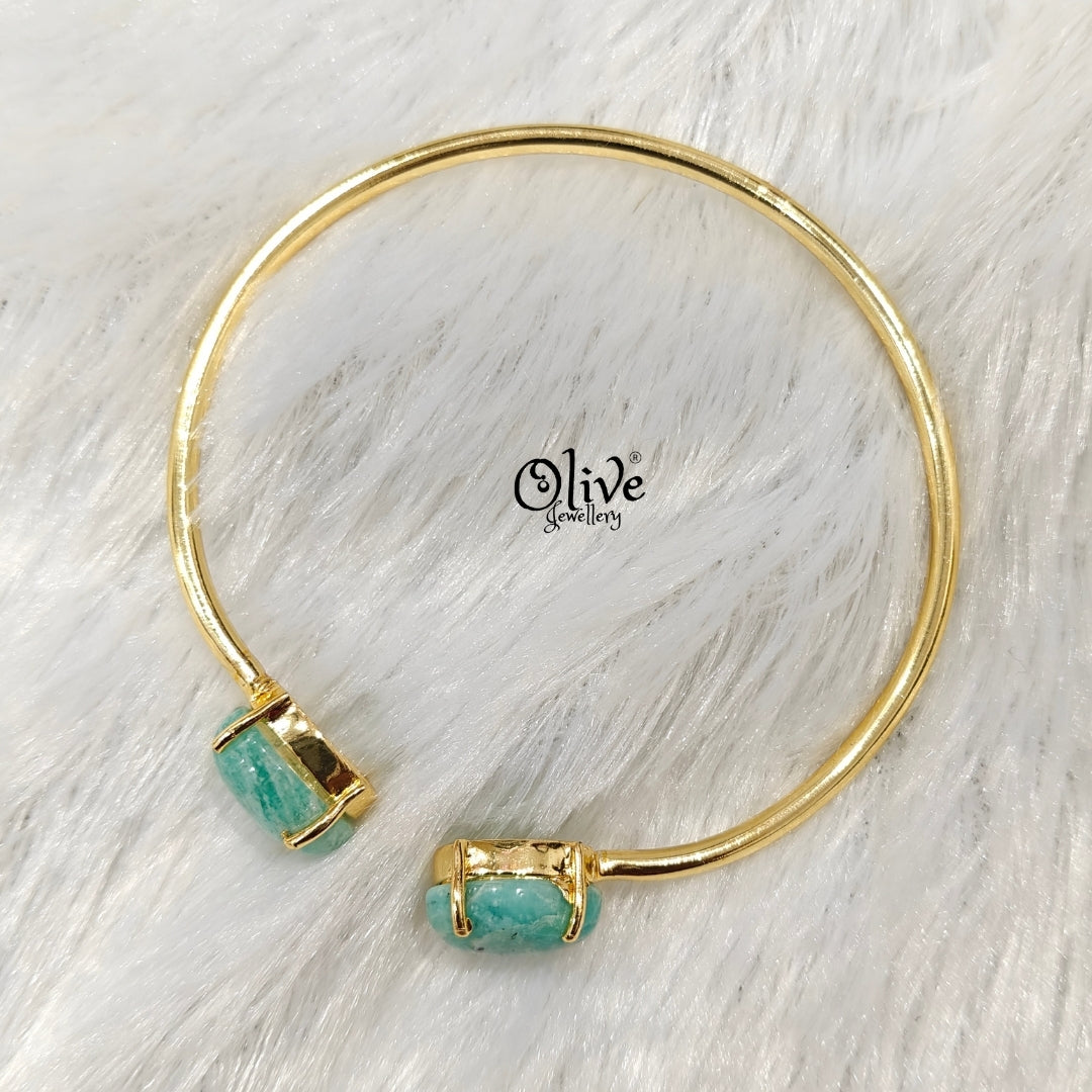 Natural Stones Kada - Claw Fitting - Finished Shape