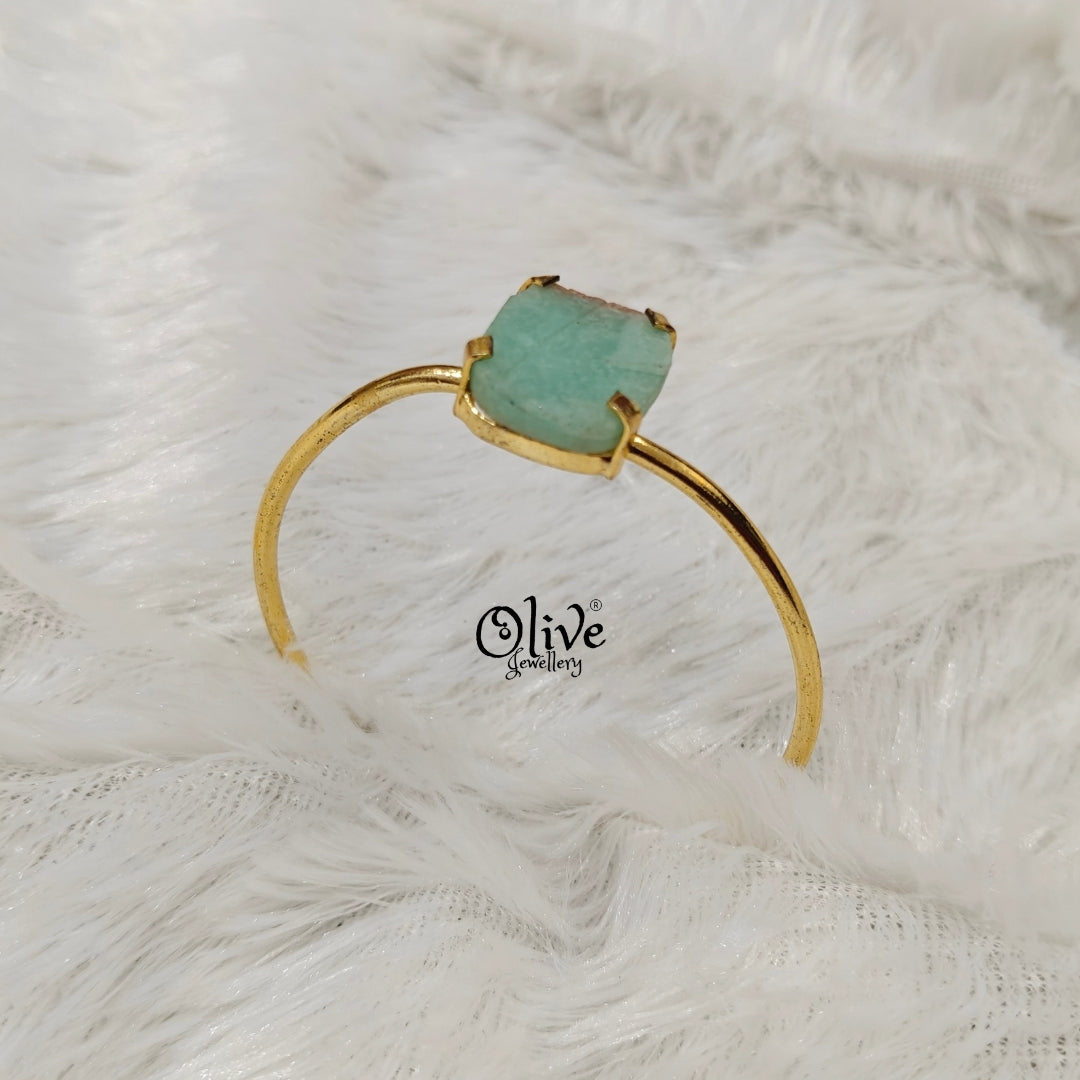 Natural Stones Kada - Claw Fitting - Rough Shape - Big Size