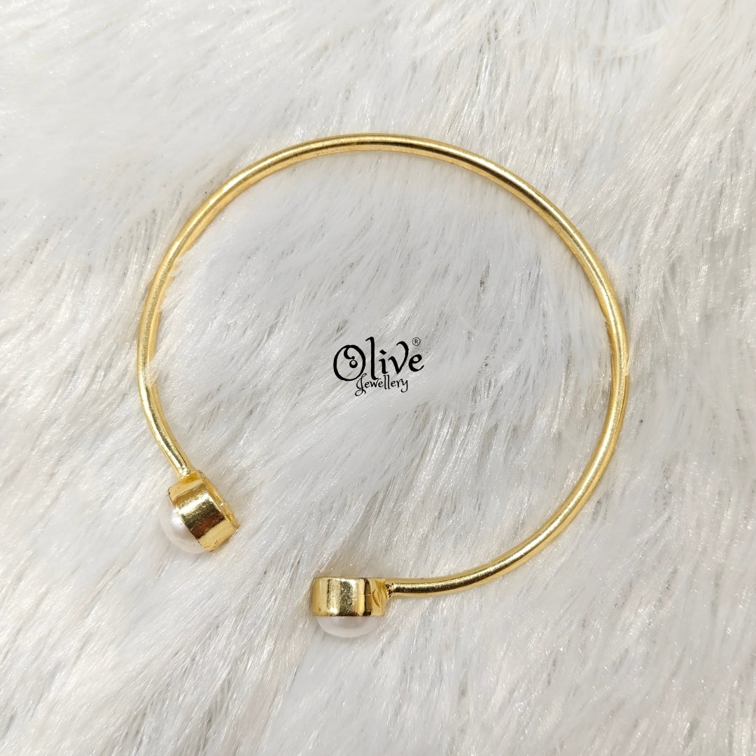 Fresh Water Pearls - Collet Fitting - Two Pearls