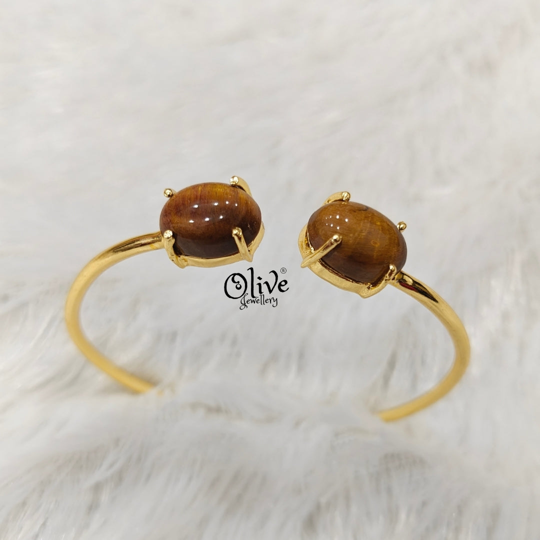 Natural Stones Kada - Claw Fitting - Finished Shape