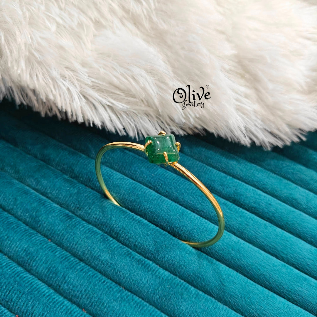 Natural Stone Kada - Claw Fitting - Full Finished - Square Shape