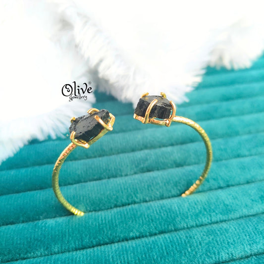 Natural Stone Kada - Claw Fitting - Rough Shape