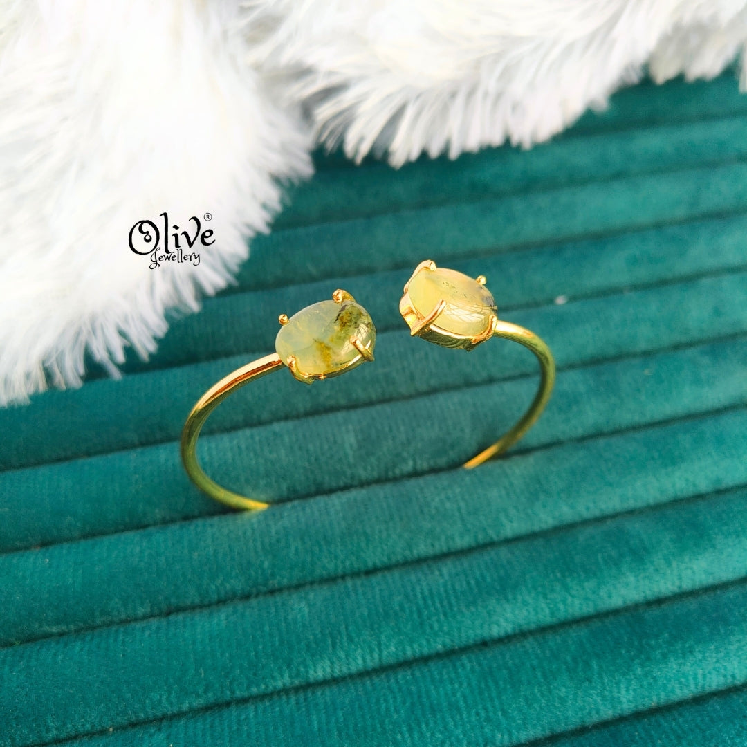 Natural Stones Kada - Claw Fitting - Finished Shape