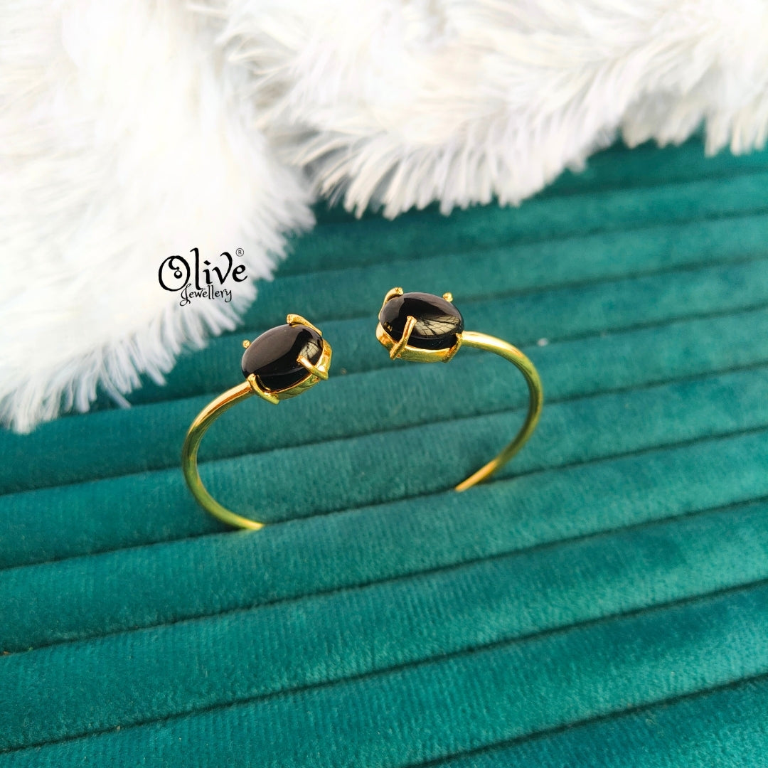 Natural Stones Kada - Claw Fitting - Finished Shape