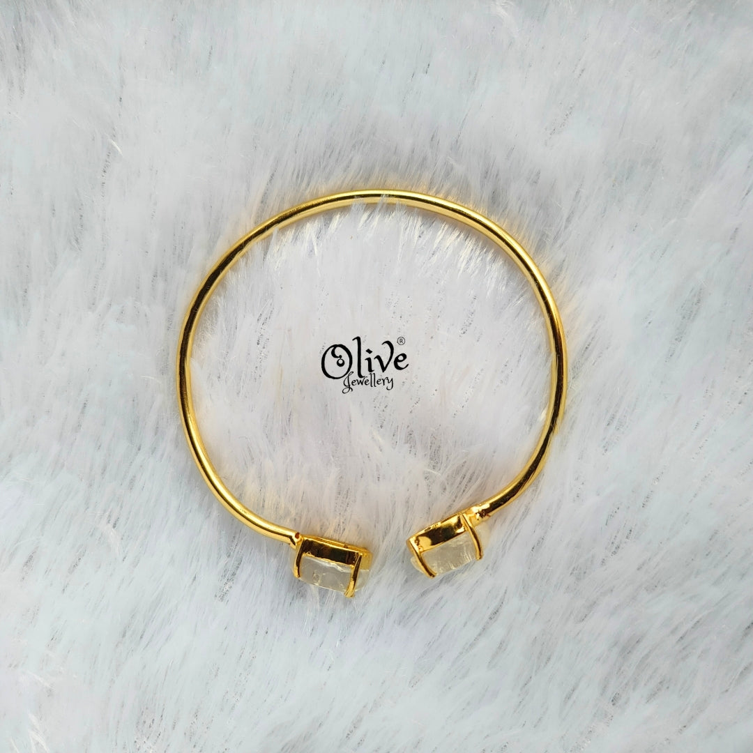 Natural Stones Kada - Claw Fitting - Finished Shape