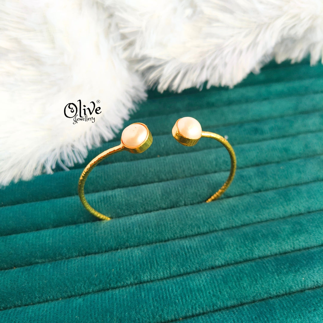 Fresh Water Pearl - Collect Fitting - 2 Pearls