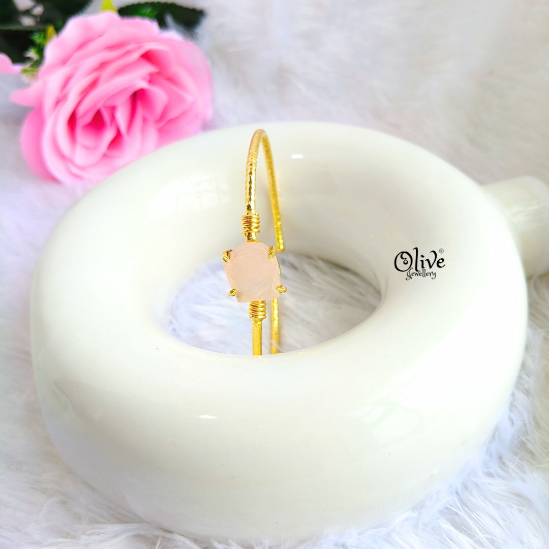 Natural Stones Kada - Claw Fitting - Rough Shape
