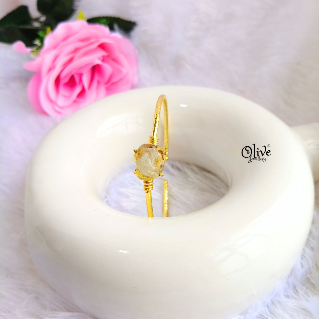 Natural Stones Kada - Claw Fitting - Rough Shape