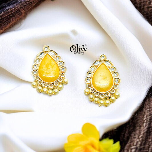 Oxidized Earrings - 79 (Gold Shade)